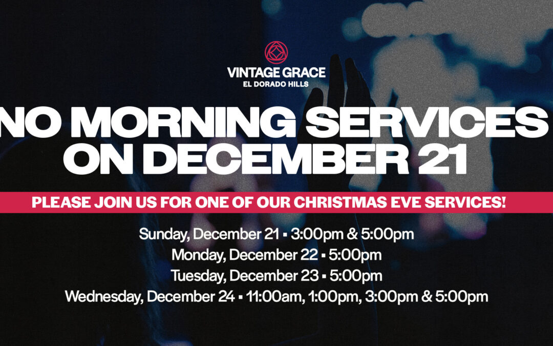 No Morning Services on December 21